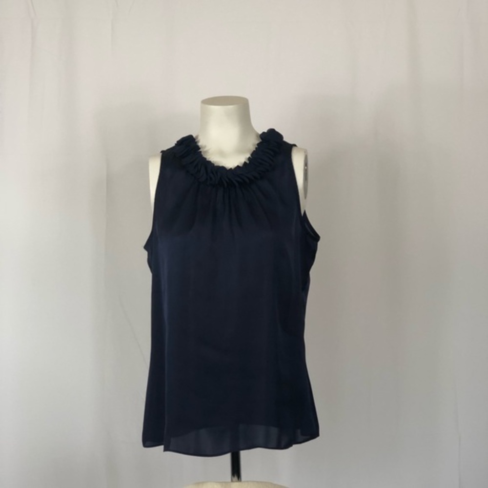 Elegant Navy Sleeveless Top